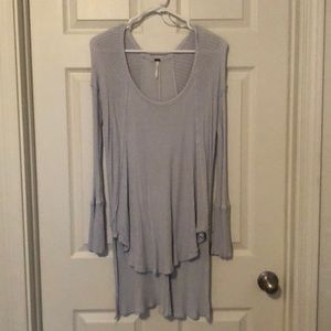Waffle knit tunic